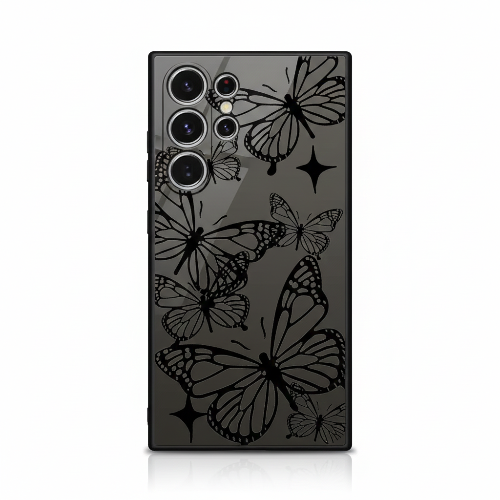 Butterfly Case Black for Samsung Galaxy