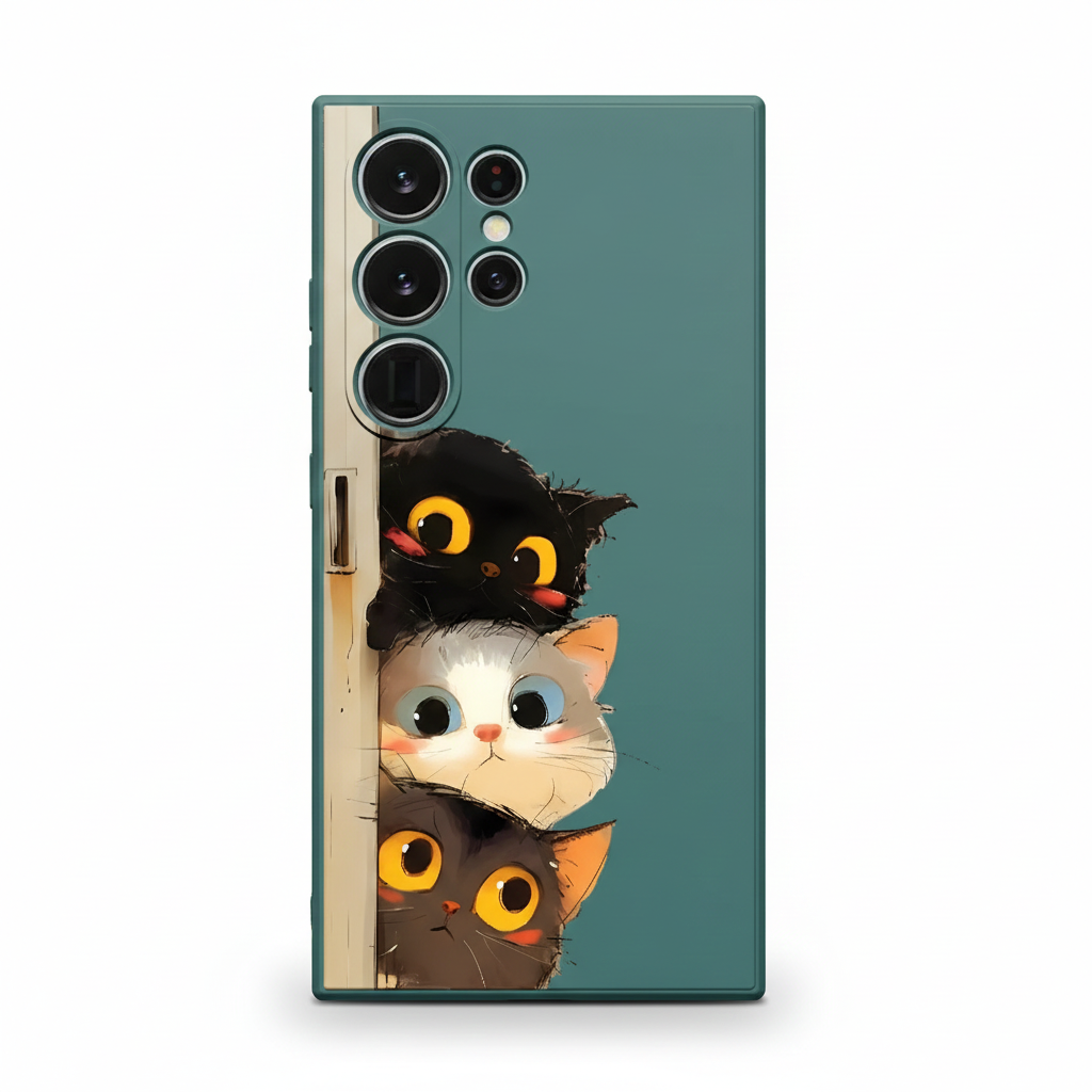 Süße Katzenhülle für Samsung Galaxy Modelle