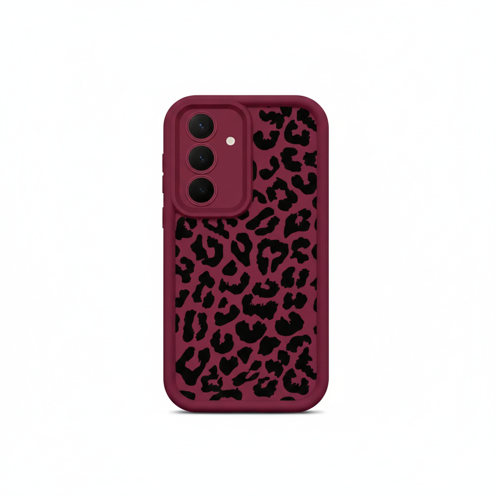 Leopard print black case for Samsung Galaxy models