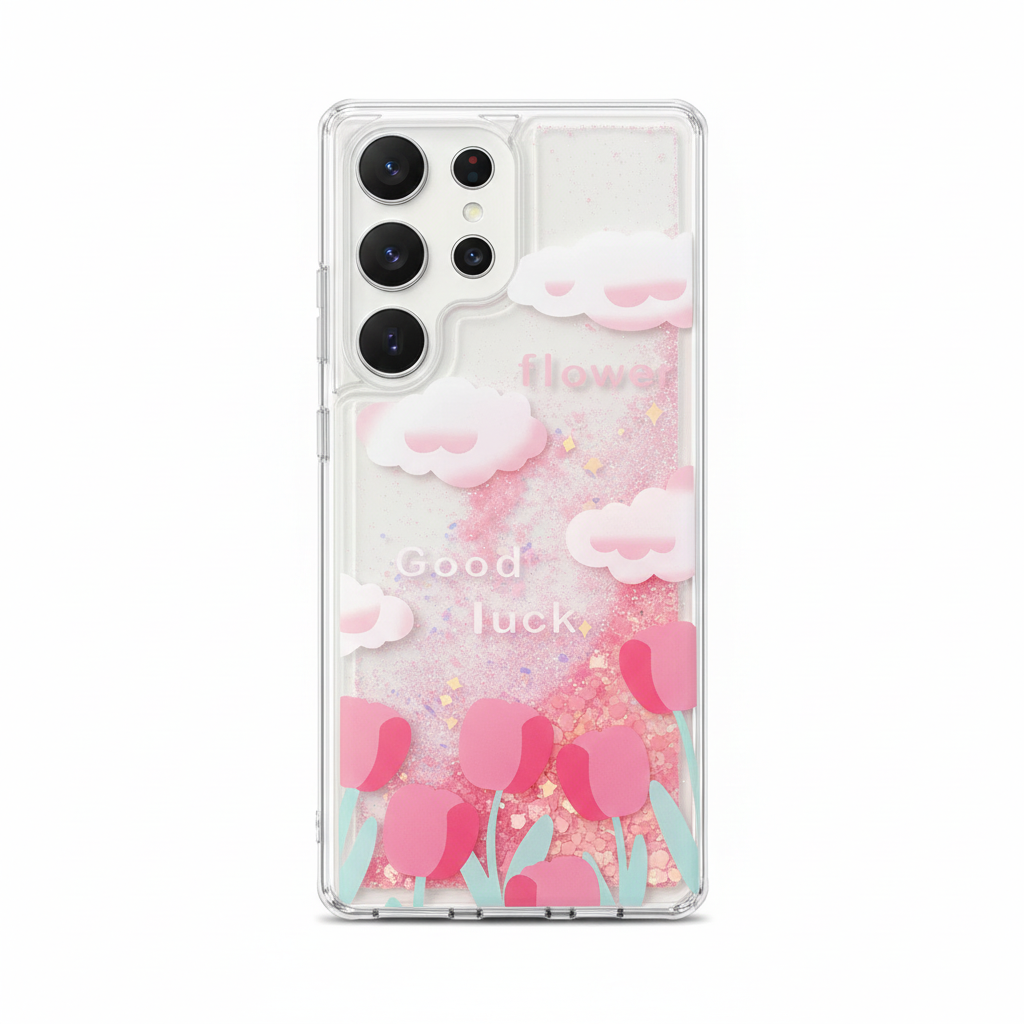 Vibrant floral case in oil painting style for Samsung