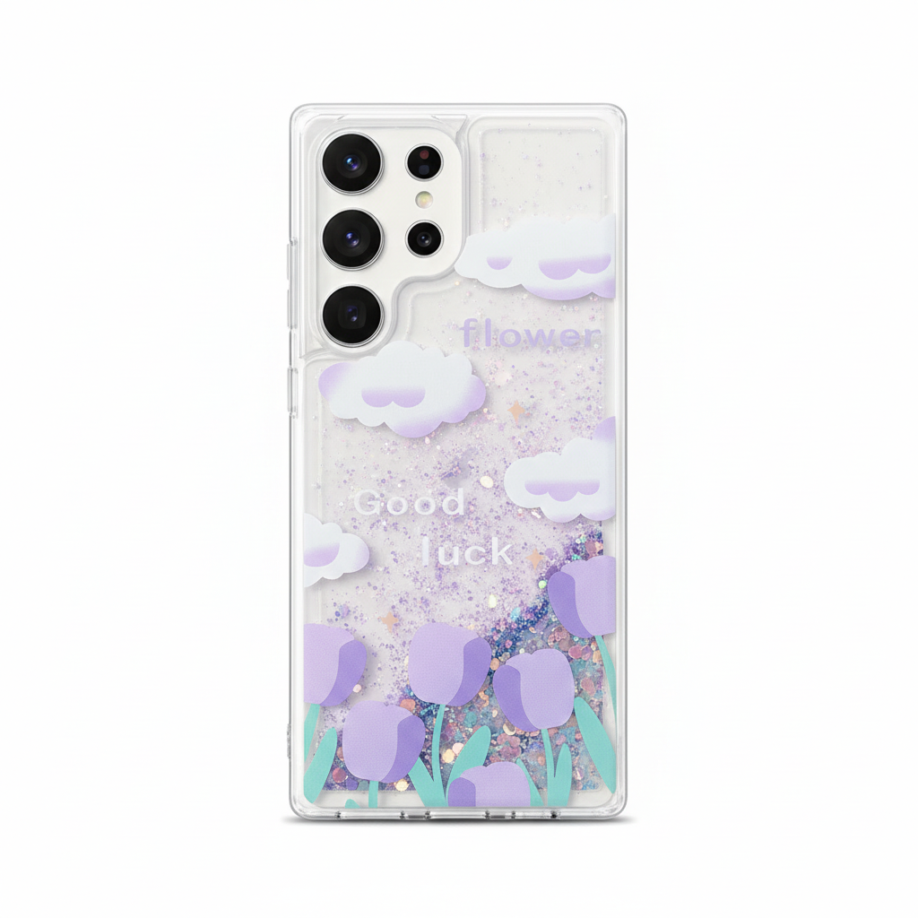 Vibrant floral case in oil painting style for Samsung