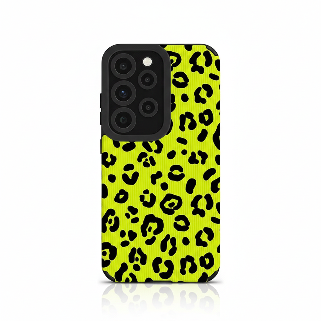 Green leopard print case for Samsung Galaxy 