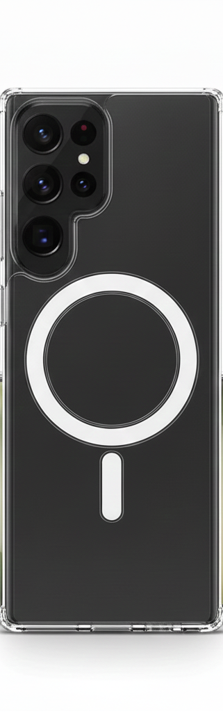 Transparent MagSafe magnetic case for Samsung S25