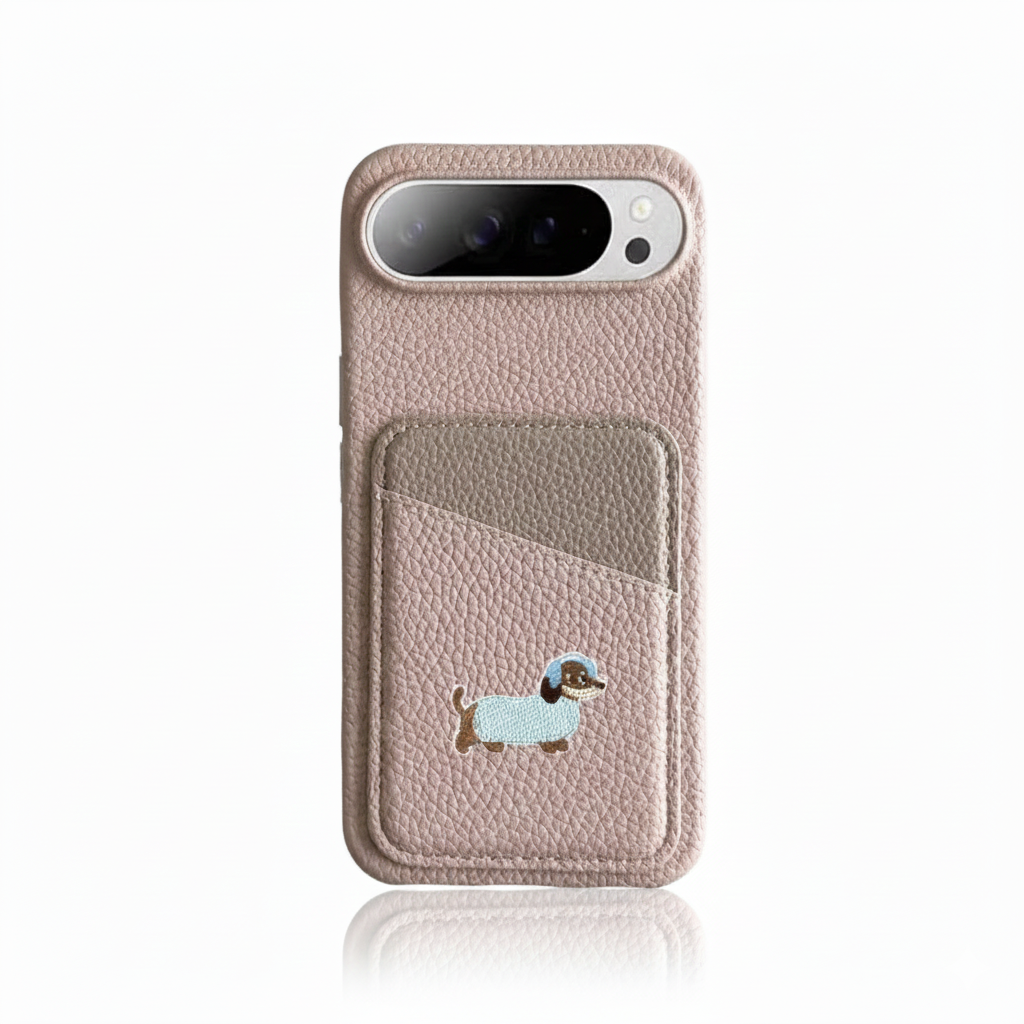 Leder Wallet Hülle mit Kartenfach für Google Pixel 10