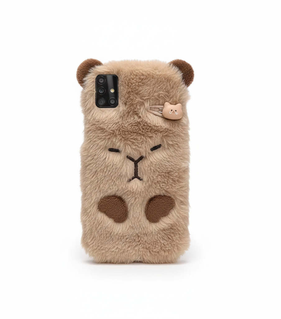 Cute 3D Capybara Fluffy Case for Samsung