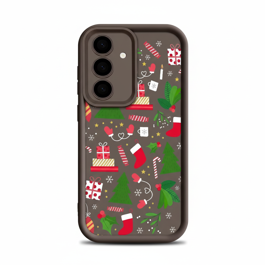 New Year's Eve Christmas Hat Phone Case for Samsung S25