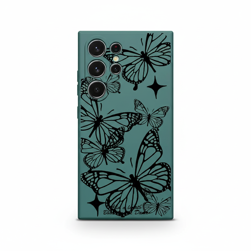 Butterfly Case Black for Samsung Galaxy