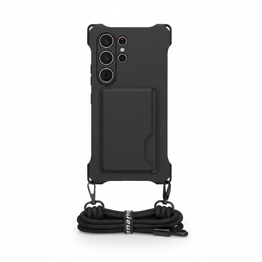 Luxus Crossbody Kartenhülle für Samsung Galaxy S25–S23