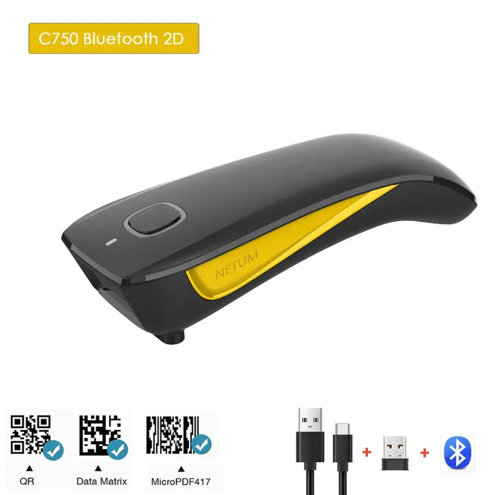 Kabelloser 2D Barcode-Scanner Bluetooth USB tragbar