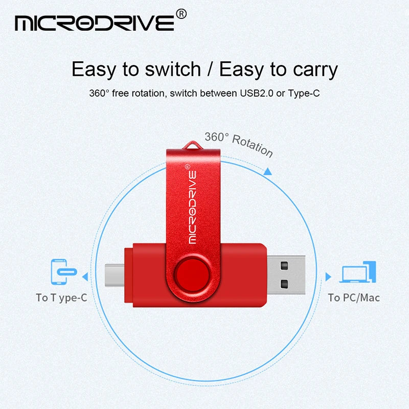 Typ-C OTG USB 2.0 Flash-Laufwerk 64 GB
