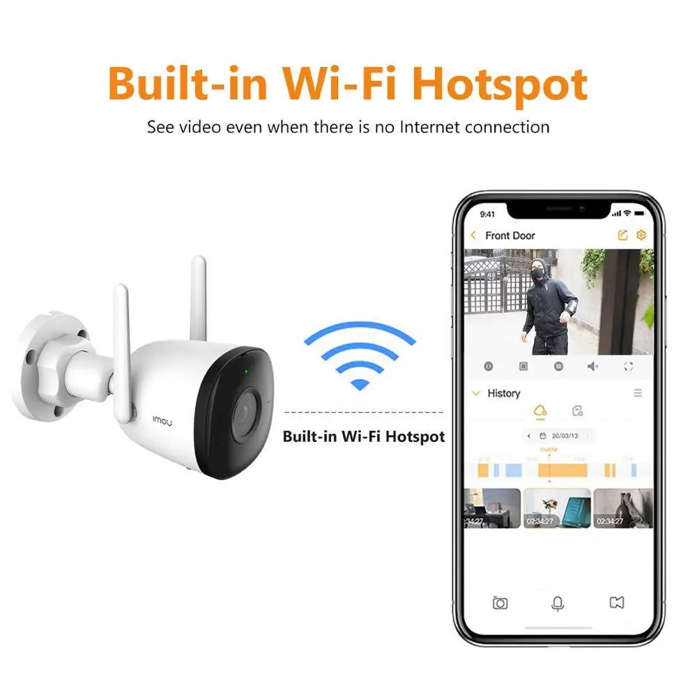 2 Stück 5MP WLAN Kugelkameras IP67 Außen Überwachung