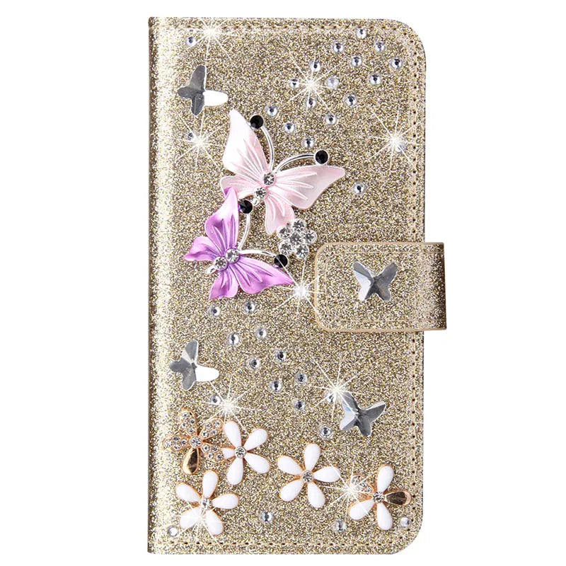 Glitzer Brieftasche Flip Hülle für Samsung S25 Ultra