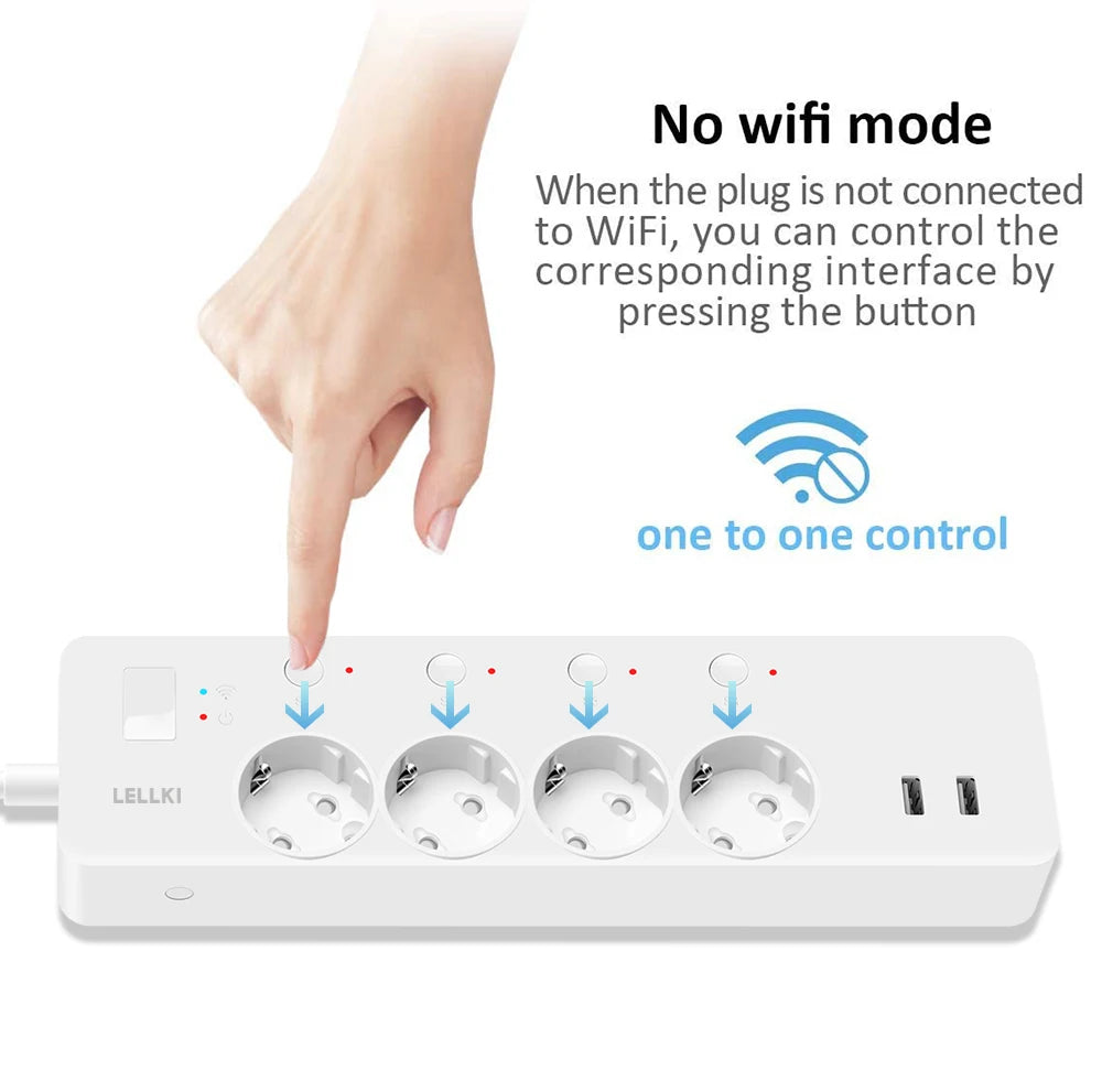 Smart Steckdosenleiste mit Energieüberwachung und USB