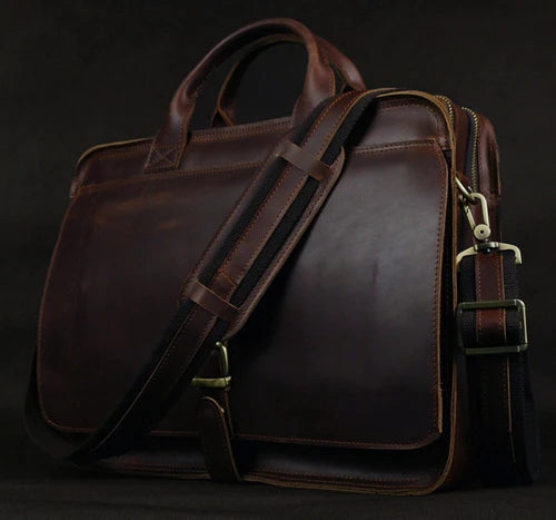 Luxus Leder Aktentasche Herren Business