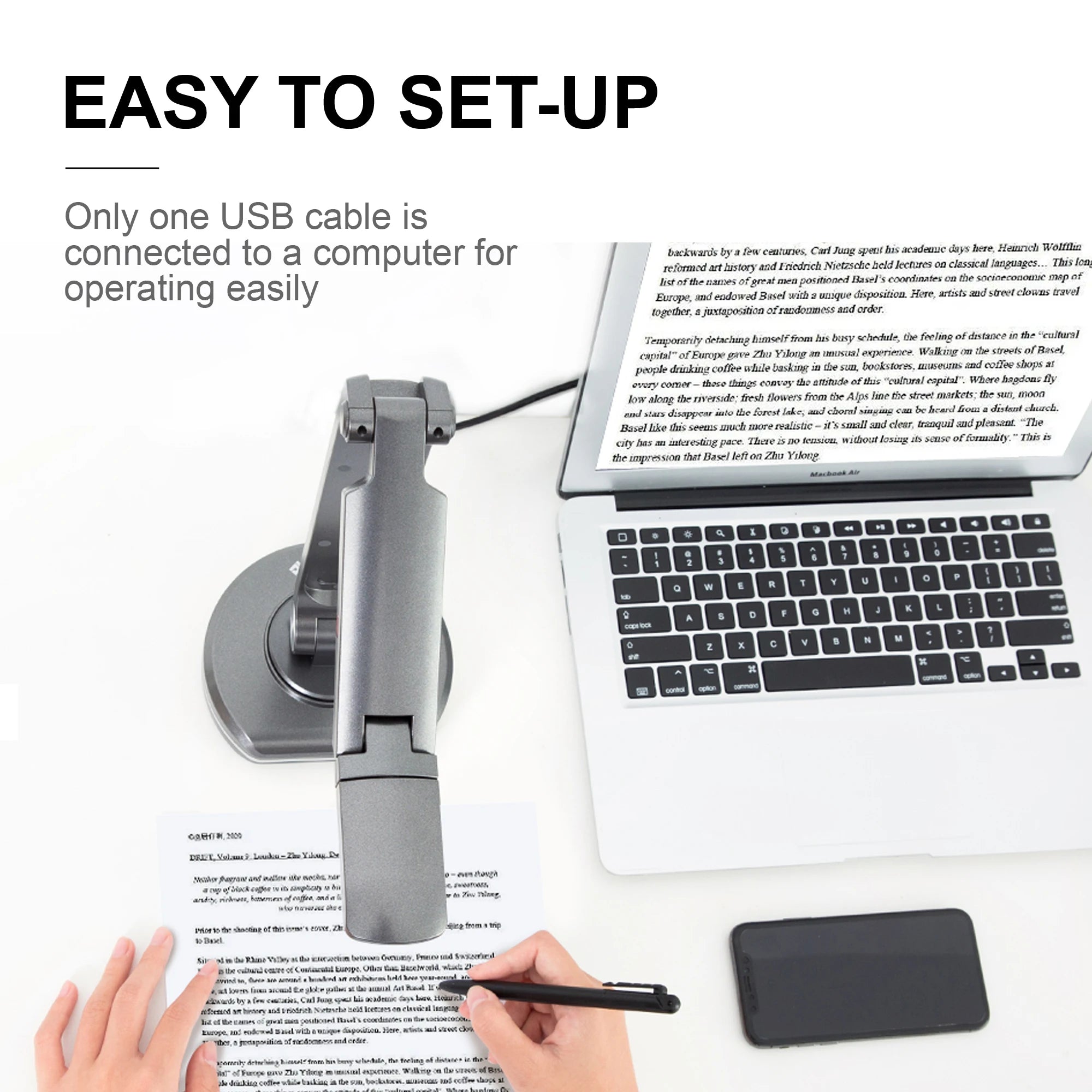 8MP USB Dokumentenkamera V500s A3 Visualizer