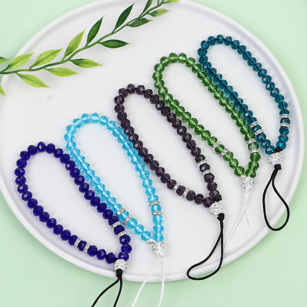 Bunte Anti-Verlust Handy Lanyard mit Kristallseil