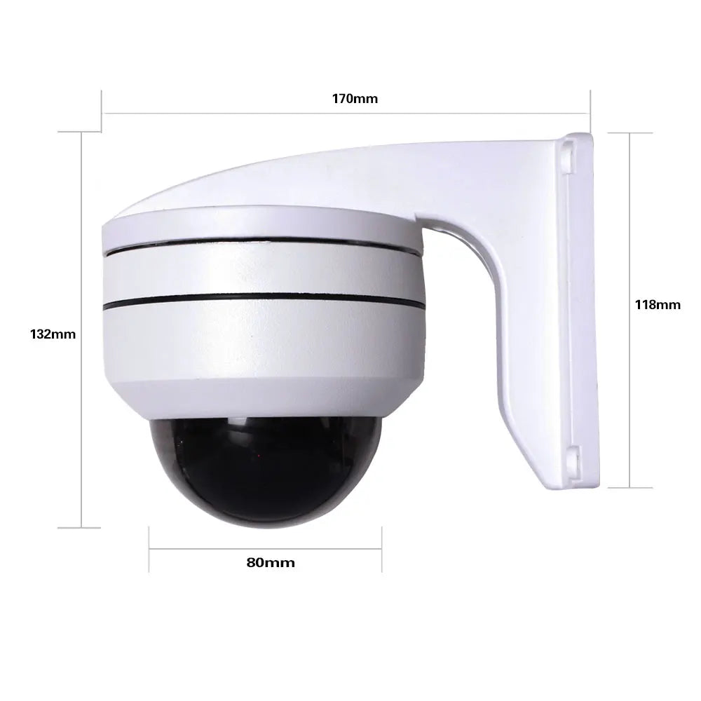 5MP PTZ IP Domekamera mit PoE & 5X Zoom Outdoor