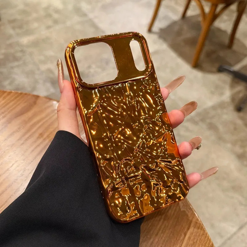 3D Falten Hülle für iPhone 17 Pro Max Orange