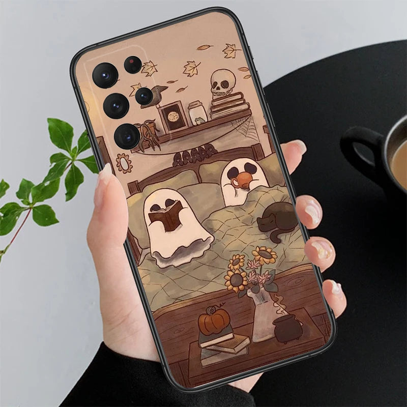 Halloween Geist Hülle für Samsung Galaxy S25–S21