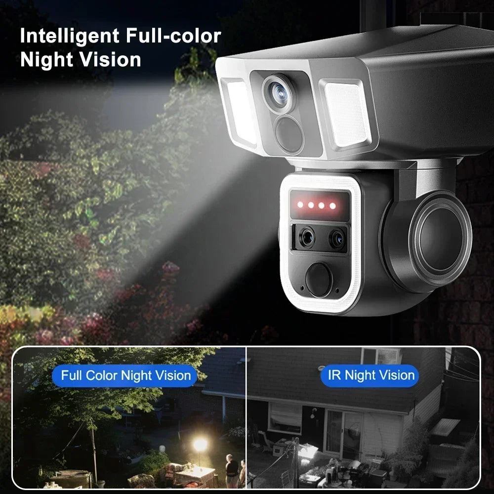 8MP WiFi Solar Dual-Kamera 20X Zoom Outdoor