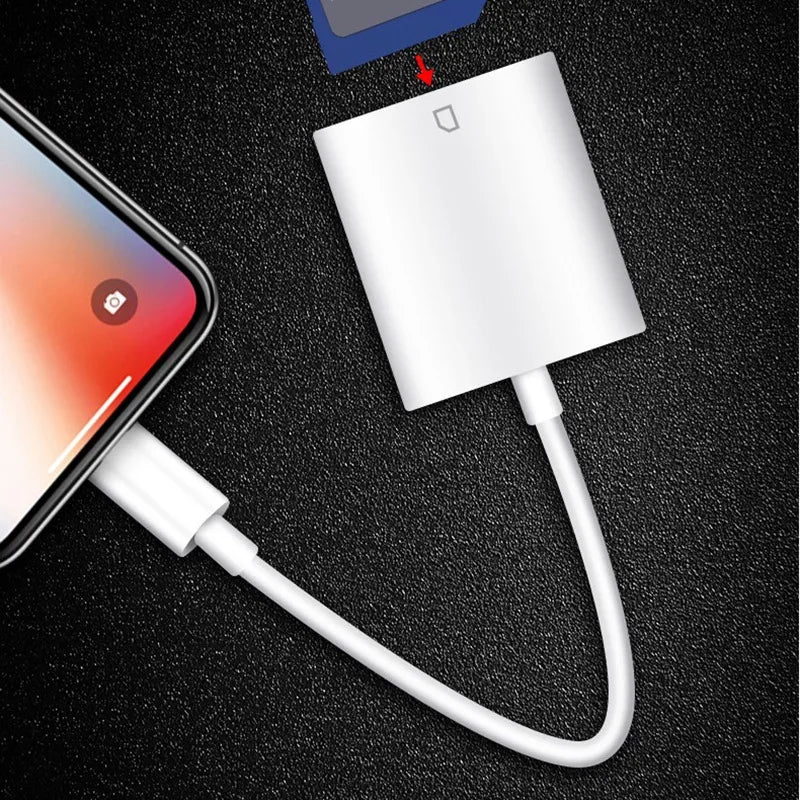 Lightning SD Kartenleser Adapter für iPhone iPad OTG
