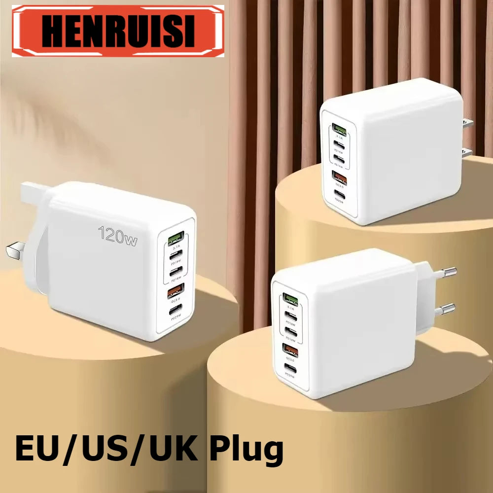 Mehrfach-USB Schnellladegerät Typ C