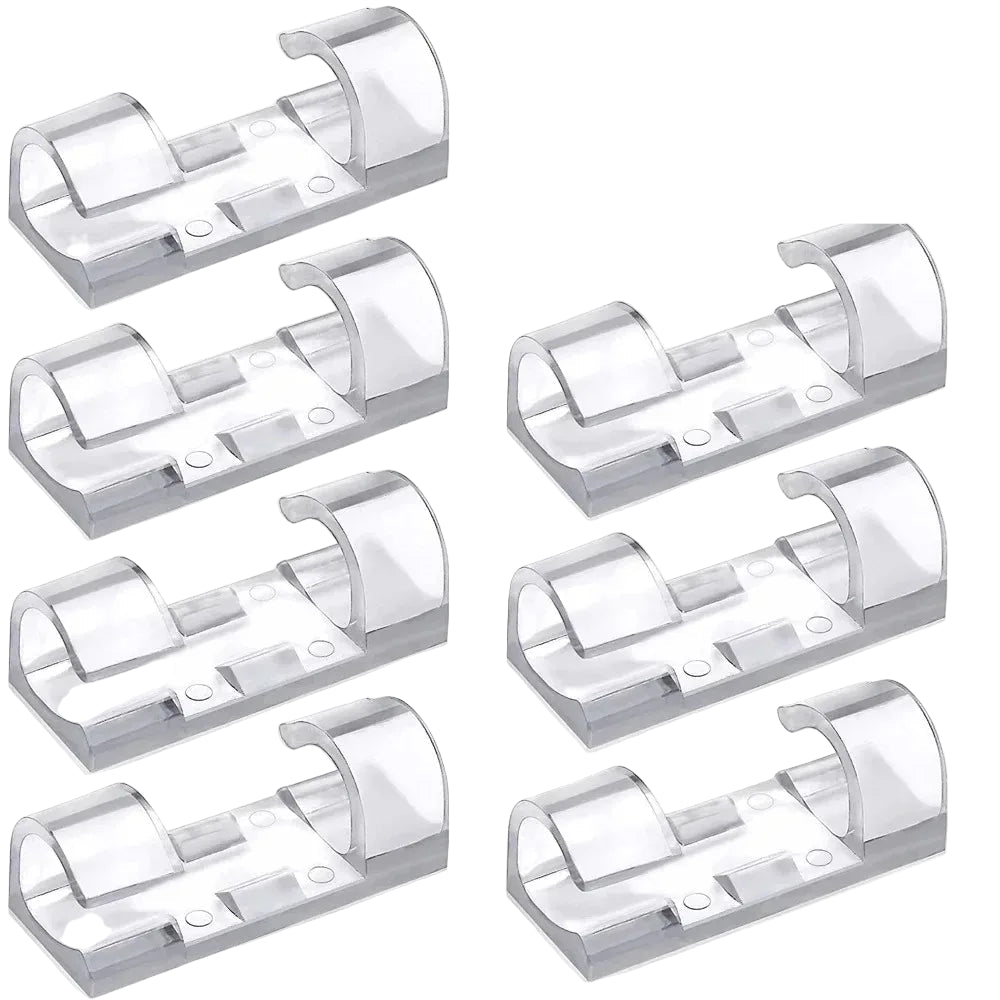 Selbstklebende Kabelclips für Schreibtisch und Wand