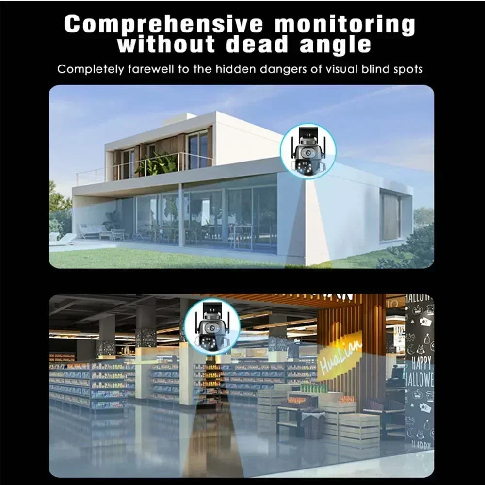 4K 8MP WIFI Kamera mit Dual Screen und KI Tracking