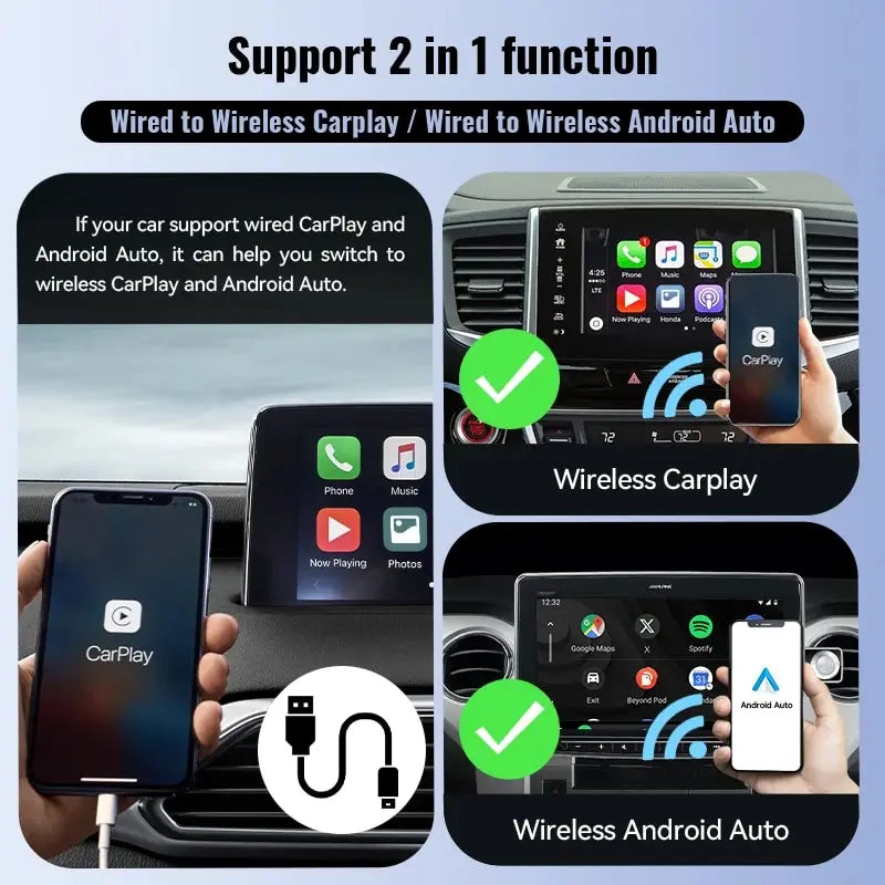 Kabelloser CarPlay & Android Auto Adapter
