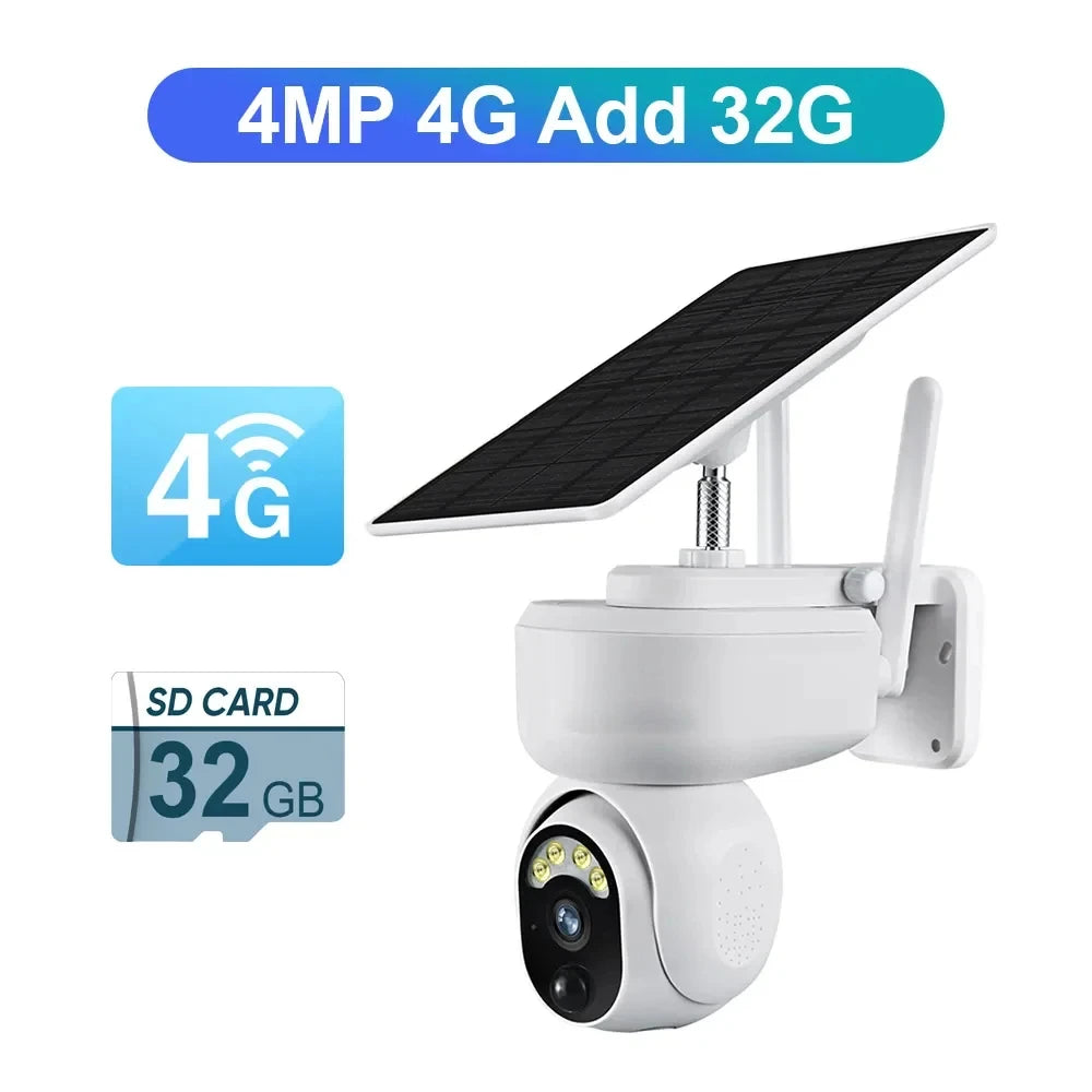 4G Solar Überwachungskamera 2K WLAN Outdoor Sicherheit