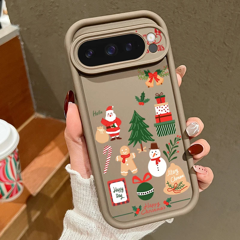Fröhliche Weihnachts Handyhülle aus TPU für Google Pixel