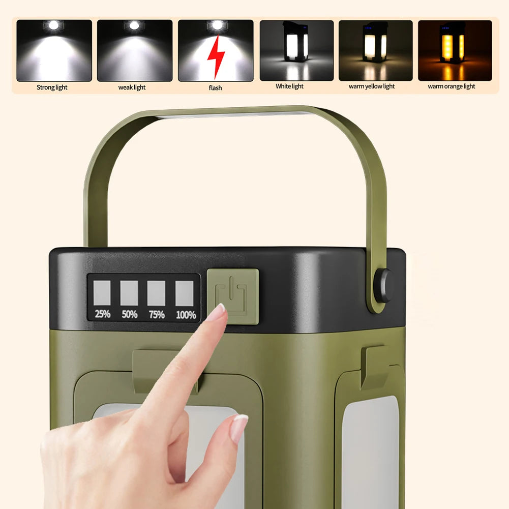 Solar Powerbank Laterne Camping LED