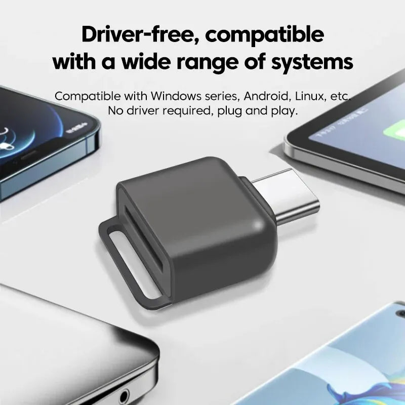 USB Typ-C TF Kartenleser Adapter für Apple & Samsung