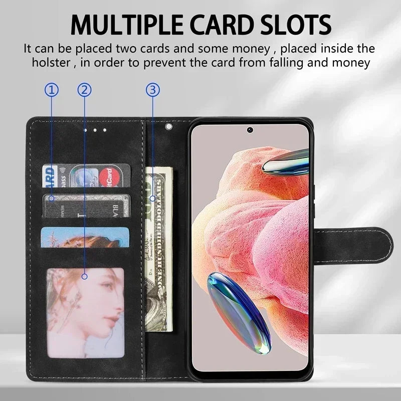 Magnetische Flip Ledertasche Xiaomi