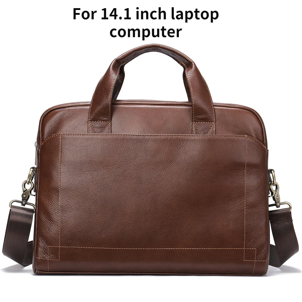 Echtleder Herren Laptop Tasche 14–15 Zoll