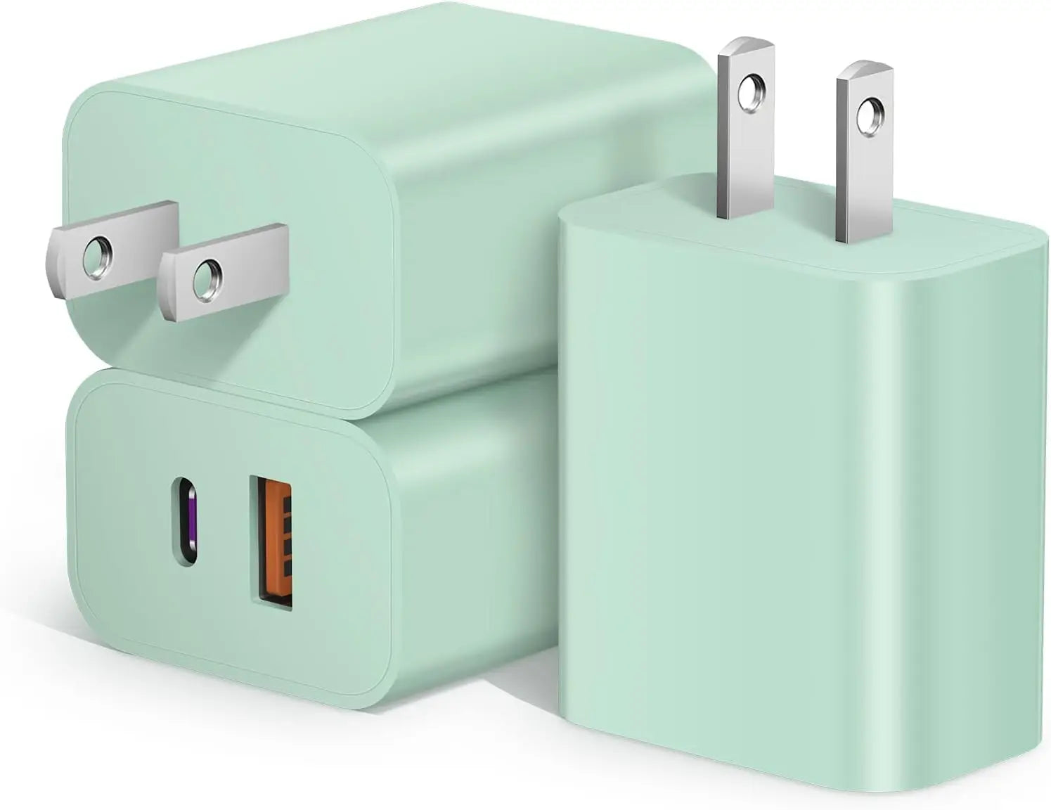 USB C Ladegerät Dual Port PD Schnellladegerät