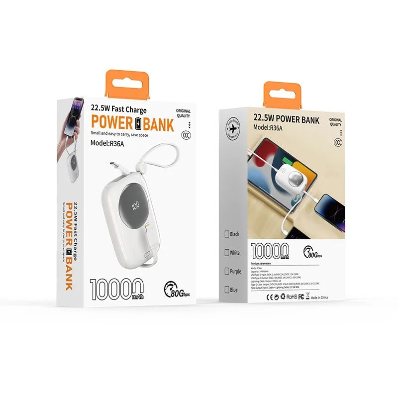 Mini Powerbank 10000mAh Schnell 2025