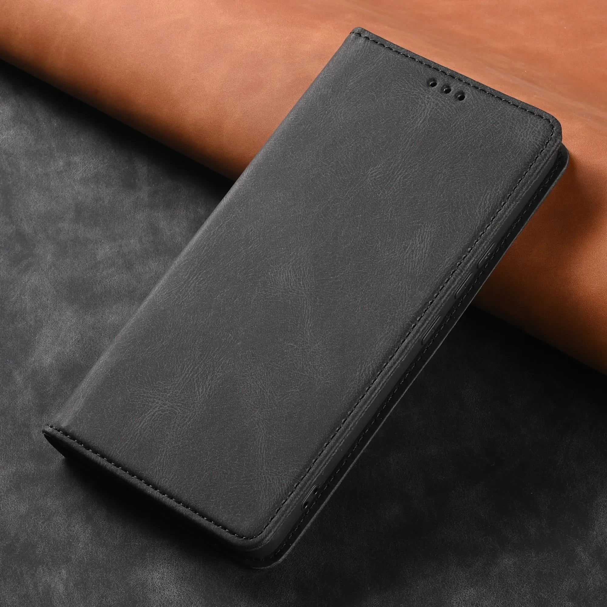 Leder Flip Hülle für Samsung Galaxy