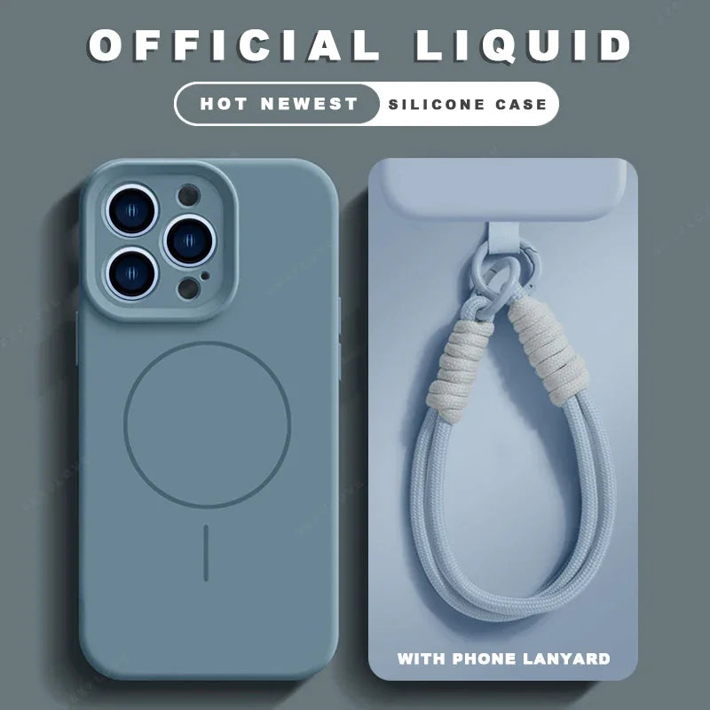 MagSafe Silikonhülle mit Lanyard für iPhone 17