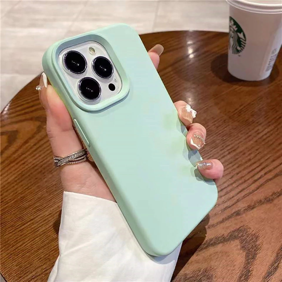 Flüssigsilikon Stoßfeste iPhone Hülle