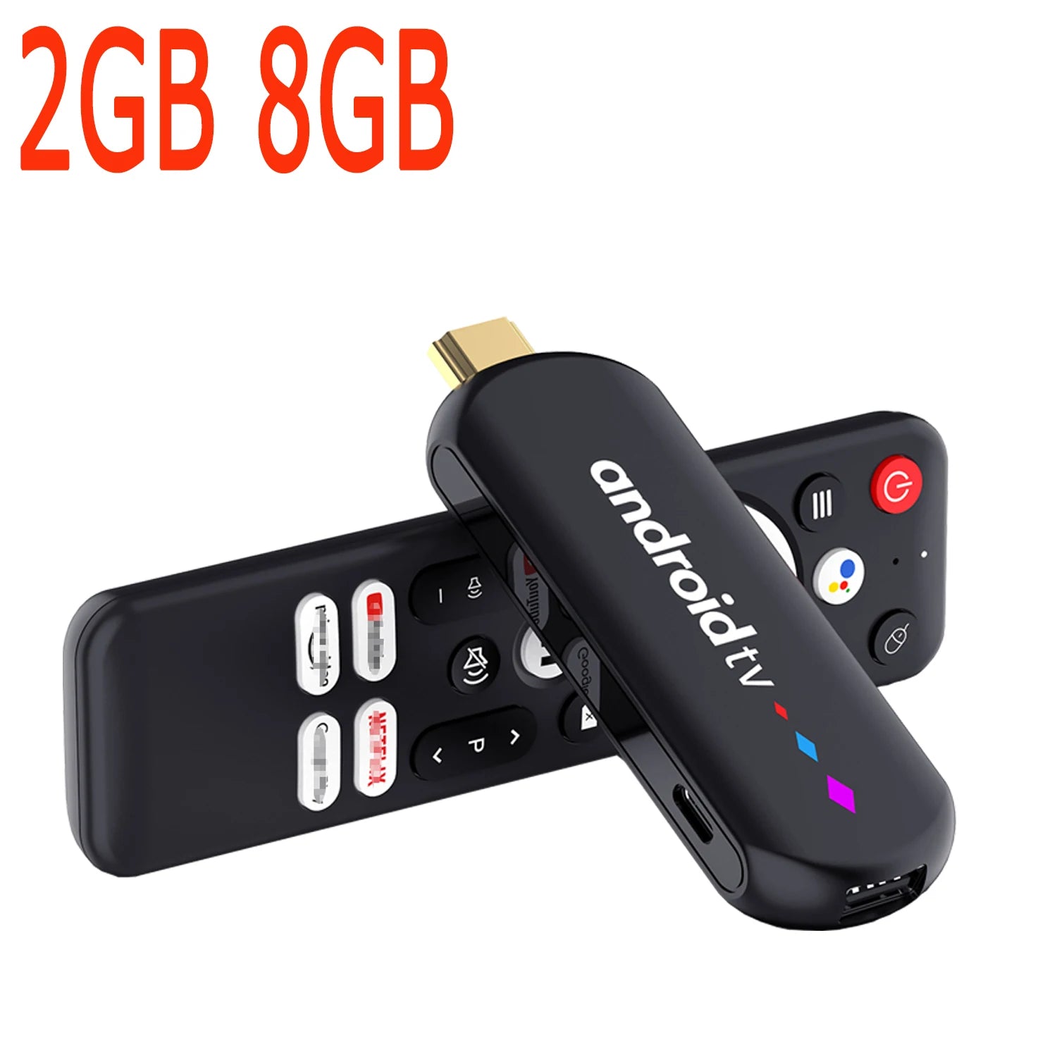 4K Android TV Stick with voice control and WiFi