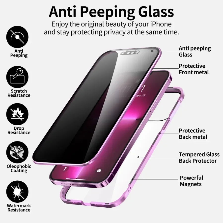 Magnetische Anti-Peeping iPhone-Hülle