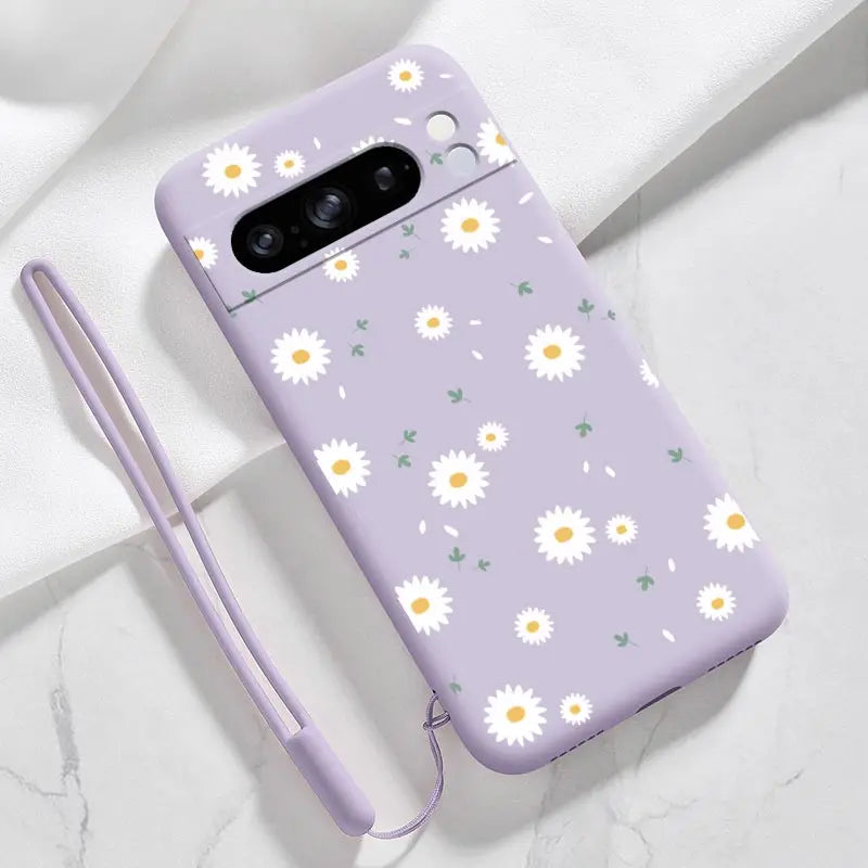 Pixel 8 Pro Hülle mit Blumen-Armband