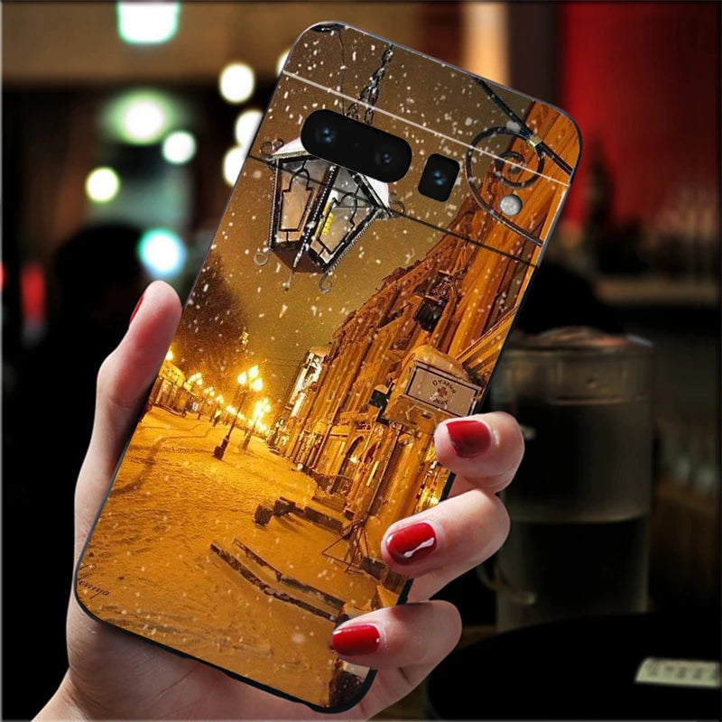 Winter TPU Hülle für Google Pixel 8 9 und 10 Schutz und Design