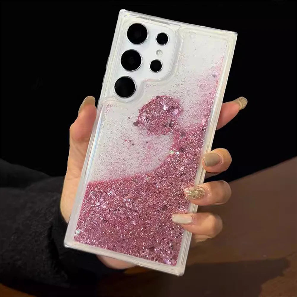 Bling Glitzer Noctilucent Hülle für Samsung S25