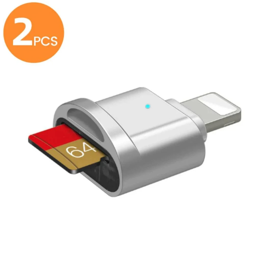 2er Lightning Mini SD/TF Kartenleser für Apple
