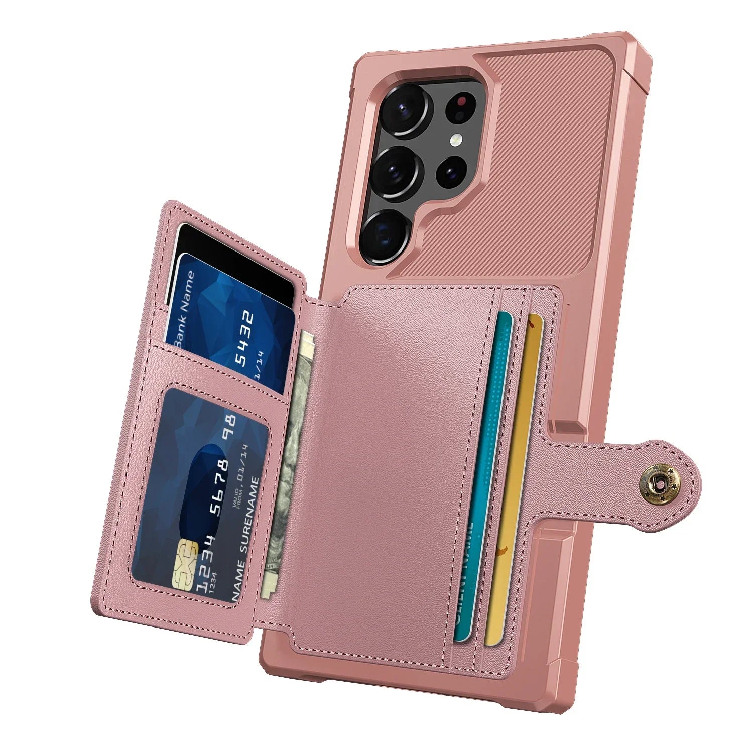 PU Leder Kartenetui Hülle für Galaxy S25/S24
