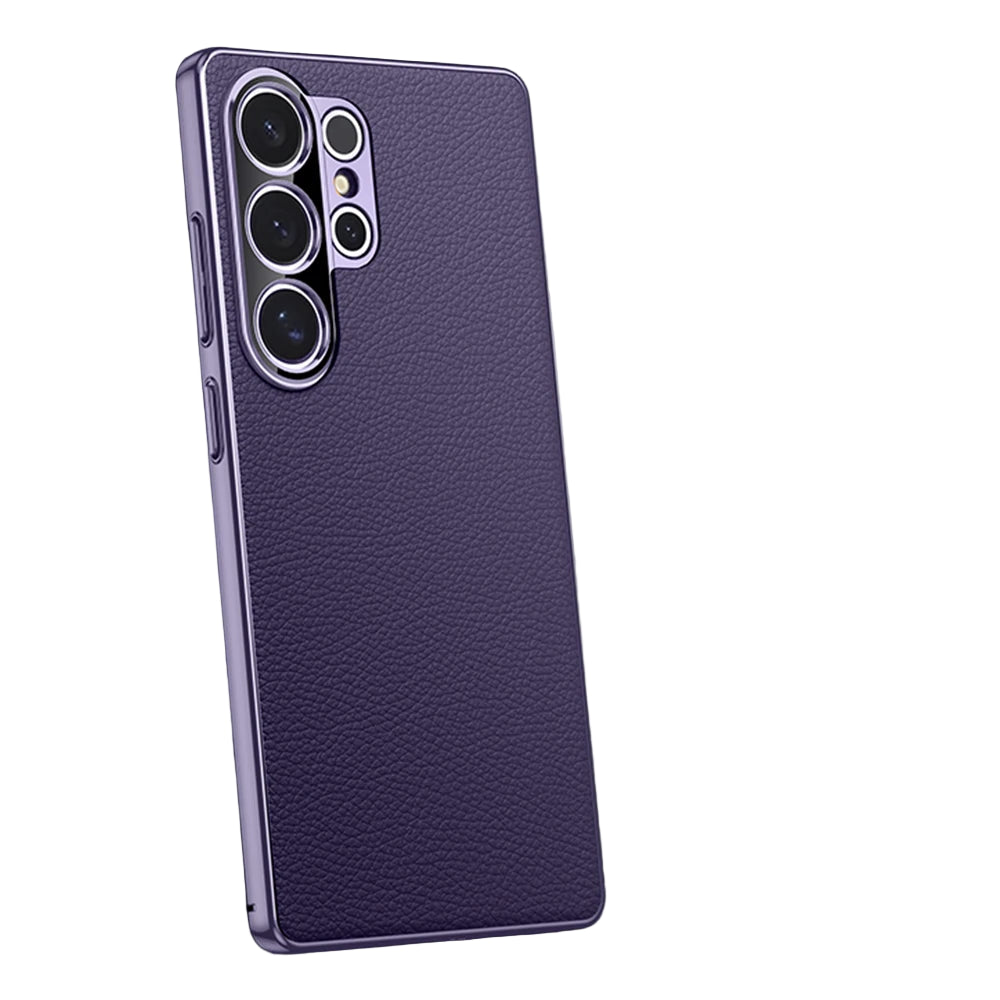 Luxuriöse Lederhülle für Samsung S25 Ultra Plus