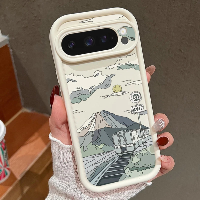 Einfarbige TPU-Hülle Pixel 8 7 Pro 9 XL