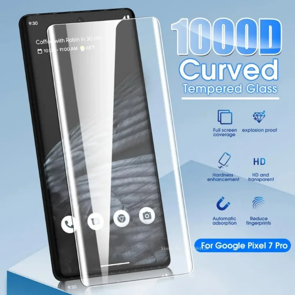 UV-Glas Displayschutz für Google Pixel 5–7 Pro